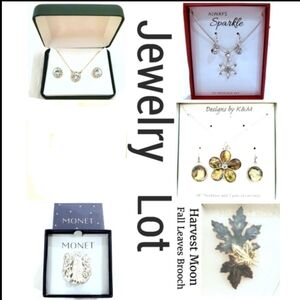 NEW Jewelry SETS Lot in Gift Boxes Earrings Necklaces Brooches